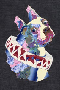 Cão colorido com coleira de Kostyantin Malginov