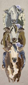 Colagem de vacas com motivos florais de Kostyantin Malginov