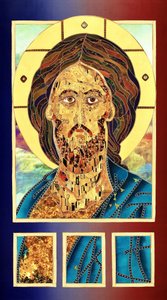 Ícone de Jesus Dourado de Kostyantin Malginov