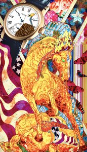 Colagem patriótica com cavalos