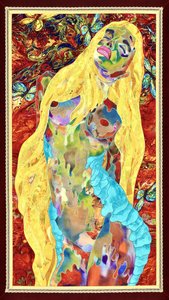 Mulher abstrata e vibrante de Kostyantin Malginov
