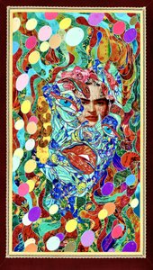 Retrato em mosaico vibrante de Kostyantin Malginov