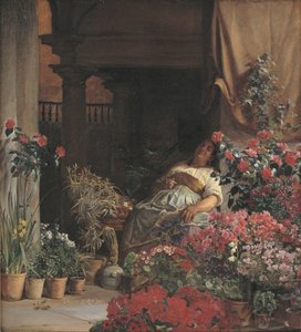 Um vendedor de flores florentino de Kristian Zahrtmann