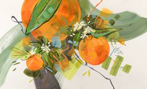 Flores de laranjeira vibrantes de Kristin Cronic