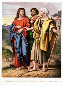 Cristo aparecendo aos dois discípulos no caminho de Emaeus, c1860