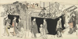 Retornando de um Encontro de Poesia, c.1785-89 de Kubo Shunman