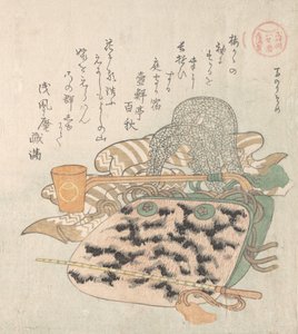 Sela, Cavalo Mergulhador e Outros Arreios, século XIX. de Kubo Shunman