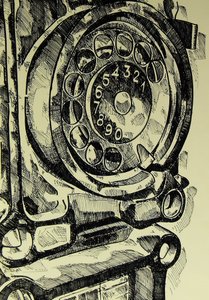 Telefone rotativo clássico de Kulik
