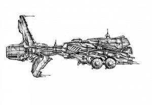 Design futurista de naves espaciais de Kulik