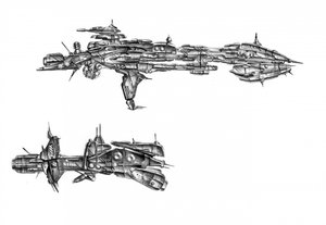Desenhos de naves espaciais futuristas de Kulik