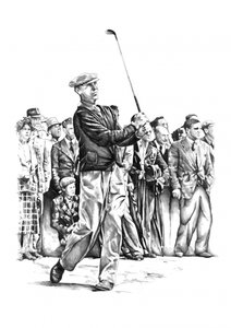 O swing clássico do jogador de golfe de Kulik