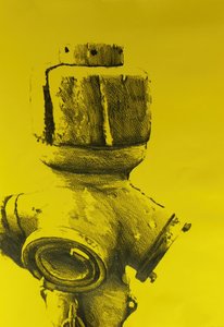 A icónica boca de incêndio amarela de Kulik