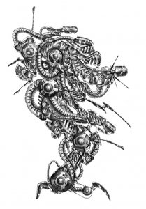 Máquina cyberpunk complexa de Kulik