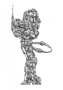 Figura complexa de ciborgue de Kulik