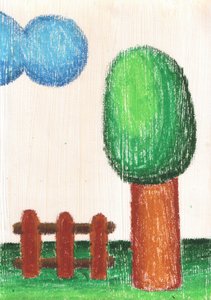 Desenho de um campo tranquilo de Kulik