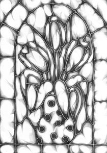 Tulipas em vitral de Kulik