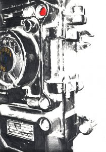 Detalhes da máquina vintage de Kulik