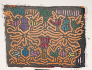 Painel de Camisa (mola), c.1950 (algodão aplicado) de Kuna Indian Culture