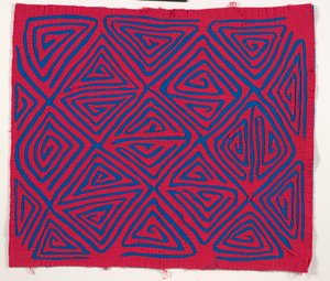 Painel de Camisa (mola), c.1950 (algodão aplicado) de Kuna Indian Culture