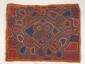 Painel de Camisa (mola), c.1950 (algodão aplicado) de Kuna Indian Culture