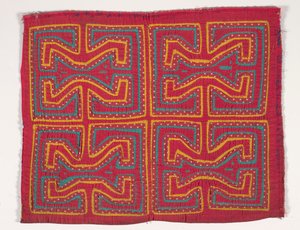 Painel de Camisa (mola), c.1950 (algodão aplicado) de Kuna Indian Culture