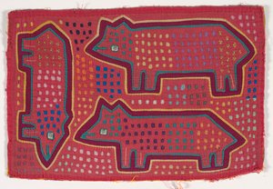 Painel da camisa (mola) (algodão aplicado) de Kuna Indian Culture