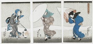 Neve forte no final do ano, 1844.