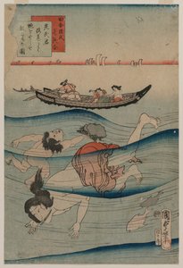 Mergulho para Esponjas. de Kunisada II