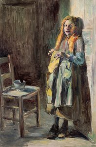 Menina de Bréhat de Kuroda Seiki