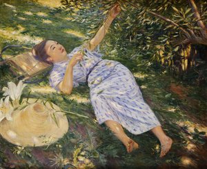Debaixo das árvores, 1898 de Kuroda Seiki