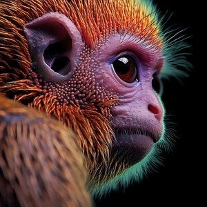 Macaco na cor 4