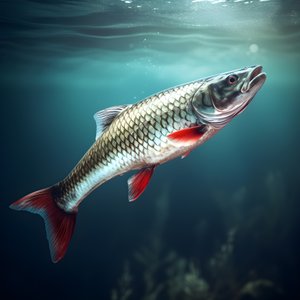 Um snoek, um tipo de peixe, foi apanhado numa linha de pesca 1