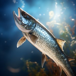Um snoek, um tipo de peixe, foi apanhado numa linha de pesca 2