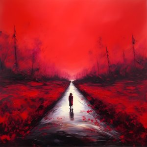 Uma longa estrada vermelha. A andar. Como o herói que nunca andou. 4