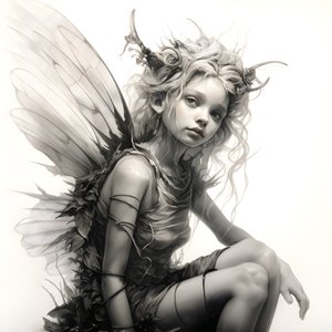 Esboço de corpo inteiro de um Pixie 4