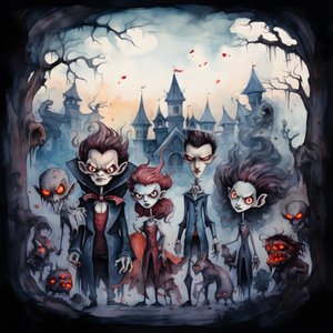 Dia das Bruxas com vampiros e lobisomens 1