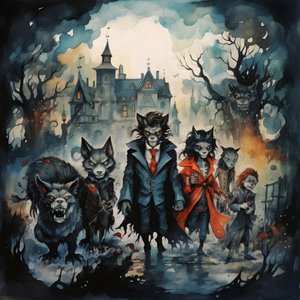 Halloween com vampiros e lobisomens 3