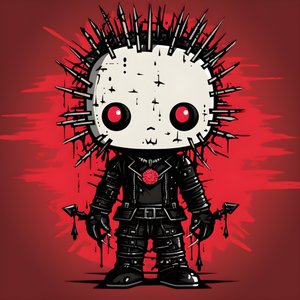 Camisola Hello Kitty als Pinhead Desenho 4