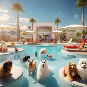 Festa de piscina em Palm Springs 1