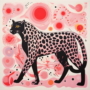 Riscas de leopardo com redemoinhos e laços 2