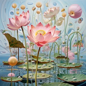 Vagens de sementes de flor de lótus 1