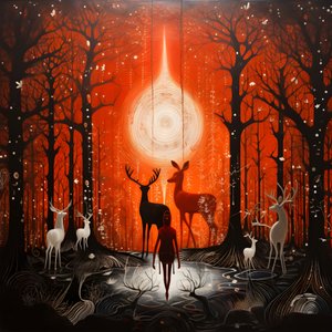 As pessoas negoceiam com uma lua mágica de deus-cavalo 4