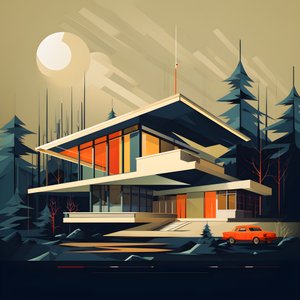 Gráficos de design moderno de meados do século 2 de Kurt Heppke