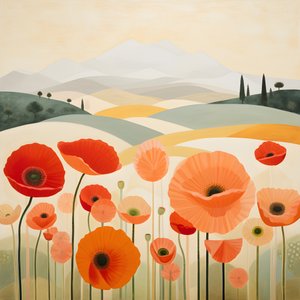 Papoilas na Toscana 2