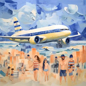 Andar de avião, animais pobres, montanha de areia ao longe 3