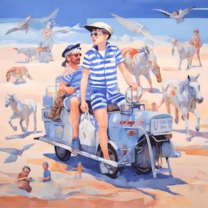 Andar de avião, animais pobres, montanha de areia ao longe 4