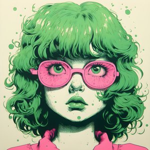 Risografia de uma menina de tenra idade 3