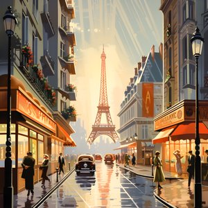 Cartaz publicitário, Paris, França 1