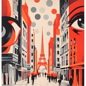 Cartaz publicitário, Paris, França 4