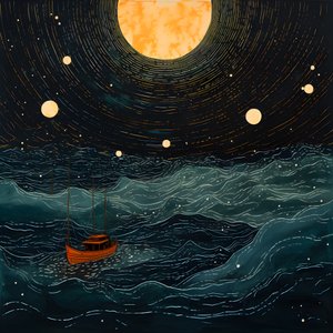 Dois barcos deslizavam silenciosamente através da água negra e escura em direção ao turbilhão de Caribdis, a lua cheia era a única luz no mundo vazio do Mar do Norte. 2